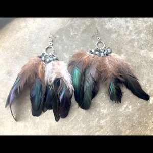 Feather earrings